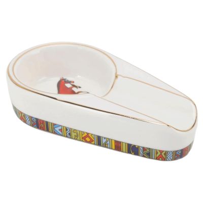 Creative Ash Tray Ceramic Ashtray Anti-slip Base Ashtrays Personality Light Luxury Indoor Ashtray Portable Home Ashtrays