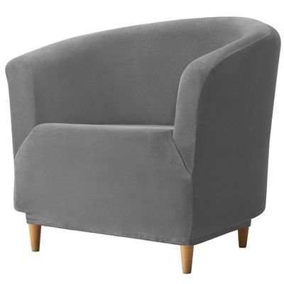 Club Chair Covers Slipcover 1/2 Piece Velvet Tub Chair Covers for Armchairs,Barrel Chair Covers Wing Back High Stretch Sofa Seat Furniture Protector Removable Washable Living Room ( Color : #2 , Size