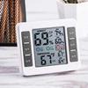 Digital Bathroom Shower Wall Clock, Waterproof Spray, Large Display of Thermo-Hygrometer view 2