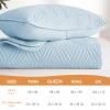 Whale Flotilla Quilt Set Oversized California King Size, 3-Piece Soft Lightweight Cal King Quilt Bedding Set Bedspread Coverlet for All Seasons, Light Blue view 4
