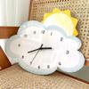 Decorative 3D Cartoon Sun & Cloud Wall Clock Cute Silent Hanging Clock Creative Modern Battery Powered Wall Clock for Playroom Nursery Hotel Reloj de Pared view 2