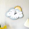 Decorative 3D Cartoon Sun & Cloud Wall Clock Cute Silent Hanging Clock Creative Modern Battery Powered Wall Clock for Playroom Nursery Hotel Reloj de Pared view 3