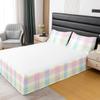 Erosebridal Rainbow Bed Skirt Tie Dye Print Bedskirt Bedroom Decor, Hotel Quality Bed Skirts Watercolor Pastel Design Bedskirts (Queen, 3Pcs) view 2