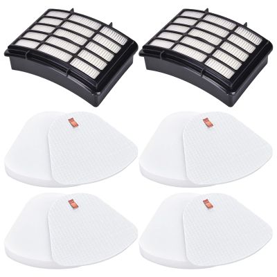 Anewise Replacement Filters for Shark Navigator Lift-Away XL CU510, CU512, CU500, CU520 Deluxe NV350, NV351, NV356E, NV360, NV352, NV355, NV358, ZU503AMZ, 4 + 2 Filter, Replace Parts #XHF350 & XFF350