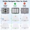 Anewise Replacement Filters for Shark Navigator Lift-Away XL CU510, CU512, CU500, CU520 Deluxe NV350, NV351, NV356E, NV360, NV352, NV355, NV358, ZU503AMZ, 4 + 2 Filter, Replace Parts #XHF350 & XFF350 view 2