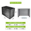 DELURA Air Conditioner Fence, Aluminum Shutter Privacy Fence, Privacy Screen No-Dig Kit - 4 Panels (Color : White, Size : 2-3P 110x60x80cm) view 3