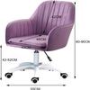 Height Bar Stools Adjustable Gaming Lift Chair,360Swivel Velvet Office Chair,Ergonomic Mid Back Computer Seat, Armrest(Color:Purple) view 2