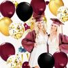 Graduation Decorations Maroon Gold 2026/Burgundy Graduation Decorations ASU FSU/Burgundy Gold Balloons/Birthday/2 Burgundy Table Centerpiece Balloon Stand Kits view 3