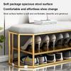 YHKJLYH Shoe Bench, Modern Industrial Shoe Storage Bench, Shoe Storage Organizer Rack, Metal Shoe Rack, for Hallway, Living Room, Bedroom view 4