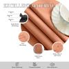 Homi Drapes Double Pinch Pleated Blackout Curtains  Thermal Insulated, Room Darkening Window Treatments Curtains for Home or Office  1 Panel with Hooks & Tiebacks (Peach, 52x45) view 4