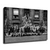 1958 Vintage Black and White Portrait A Great Day In Harlem Poster Canvas Print Modern Office Living Room Bathroom Decor Wall Art Gift (Framed,2432inch) view 1