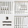 Homi Drapes Double Pinch Pleated Blackout Curtains  Thermal Insulated, Room Darkening Window Treatments Curtains for Home or Office  1 Panel with Hooks & Tiebacks (Cream, 52x45) view 3