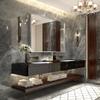 40x30inch Silver Rectangular Wall-Mounted Beveled Bathroom Mirror,Square Angle Metal Frame Wall Mounted Bathroom Mirrors for Wall(Horizontal & Vertical) view 1