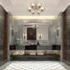 40x30inch Silver Rectangular Wall-Mounted Beveled Bathroom Mirror,Square Angle Metal Frame Wall Mounted Bathroom Mirrors for Wall(Horizontal & Vertical) view 4