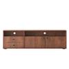 62.99 "Modern Style Multi-Storage Dark Brown Slide Rail TV Cabinet view 3