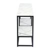 59.8" TV Stand for TV up to 65 Inches with Storage Tier, Marble & Black view 3