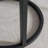 Modern Nesting Coffee Table,Black Metal Frame with Marble Color top-23.6 view 4