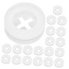20Pcs Silicone Straw Plugs for Jar Lids Wooden Lid Stoppers with Sealing Design Easy to Clean and Use for Mason Jars Dust Protection and Straw Fixing view 1