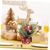 Amosfun Candle Holder Elegant Design for Christmas Table Centerpiece Realistic Fruit Bouquet Decoration for Festive Home Restaurant Mall Setting view 4