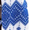 Rushnichok Ukrainian RUSHNYK Hand Embroidered Towel White Blue Wedding Decor 190 x 33 cm view 2