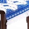 Rushnichok Ukrainian RUSHNYK Hand Embroidered Towel White Blue Wedding Decor 190 x 33 cm view 4