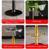 Acrylic Bar Stools,Bar Stool Barstools Bar Chairs Counter Height Adjustable Swivel Stool,Kitchen Counter Stools (Color : Clear, Size : Gold Lifting Rod) view 3