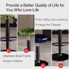 Acrylic Bar Stools,Bar Stool Barstools Bar Chairs Counter Height Adjustable Swivel Stool,Kitchen Counter Stools (Color : Clear, Size : Gold Lifting Rod) view 4