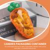 PartyKindom 6pcs Carrot Shaped Candy Boxes for Easter Cute Treat Storage for Party Favors Containers for Chocolates Sweets and Snacks Fun Addition to Celebrations view 4