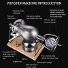 JOSKAA Chinese Popcorn Maker, 304 Stainless Steel Hand Popcorn Machine with Precision Pressure Gauge, Retro Nostalgia Mini Popcorn Machine Can Make Popcorn and Heat Food,300ML view 2