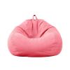 Large Small Lazy Sofa Cover Chairs Without Filler Linen Cloth Lounger Seat Bean Bag Pouf Puff Couch Tatami Living Room Bedroom (Color : Pink, Size : 90x110cm) view 1