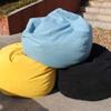 Large Small Lazy Sofa Cover Chairs Without Filler Linen Cloth Lounger Seat Bean Bag Pouf Puff Couch Tatami Living Room Bedroom (Color : Pink, Size : 90x110cm) view 4
