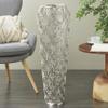 Deco 79 Aluminum Metal Geometric Decorative Vase Tall Art Deco Inspired Arched Centerpiece Vase, Vase for Home Decoration 11" x 11" x 35", Silver view 3