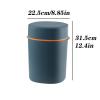 FRANCES Kitchen Garbage Can Garbage Can with Lid Toilet Bathroom Home Bedroom Kitchen Living Room Gap Garbage Can Office Trash Can (Color : B, Size : Small) view 2