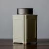 HEXEH Tea Tins Ceramic Tea Jars Chinese Retro Style Tea Canisters Loose Tea Leaf Jar, Porcelain Tea Pot Tea Storage Can with Airtight Double Lids, 380ML Tea Storage Container view 3