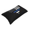 axxor Thin Blue Line Heart Flag Throw Pillows Soft Cozy Rectangle Pillow Covers Home Decor, for Sofa Bed Living Room 16"x24" view 3