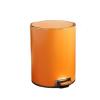 Kitchen Garbage Can Trash Can Household Stainless Steel Trash Can Living Room Kitchen Large Capacity Bathroom With Foot Pedal Waste Paper Basket With Lid Office Trash Can ( Color : Orange , Size : Med view 1