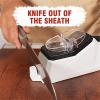 Knife Sharpener Tool, Electric Knife Sharpener for Quick Sharpening & Polishing, Scissors Sharpener, Stainless Steel view 2