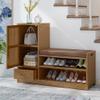 CHICKEN Shoe Bench Shoe Rack Bench 3 Tier Storage Shoe Rack Sofa Seat Living Room Locker Bedroom Office Hallway Changing Shoe Rack Shoe Shelf for Entryway view 2