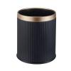 FRANCES Kitchen Garbage Can Simple Trash Can Home Living Room Kitchen Light Luxury Lidless Trash Can Office Hotel Room Bathroom Waste Paper Basket Office Trash Can (Color : Black, Size : Small) view 1