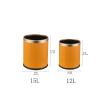 FRANCES Kitchen Garbage Can Simple Trash Can Home Living Room Kitchen Light Luxury Lidless Trash Can Office Hotel Room Bathroom Waste Paper Basket Office Trash Can (Color : Black, Size : Small) view 2