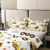 Erosebridal 100 Percent Cotton Construction Bedding Duvet Cover Truck Comforter Set Queen, Tractor Vehicle Bedding Toddler Soft Breathable Bedroom Set Cute Comfy Cozy Room Decor, Yellow view 4