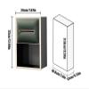 Stainless Steel Shower Nich Stainless Steel Bathroom Niche, Multi-level Recessed Shower Storage Stand For Bathroom Storage/Shampoo/Toiletries, One-Piece Toilet Metal Wall Cabinets ( Color : Champagne+ view 2