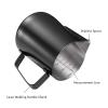 2 Pack Matte Black Milk Frothing Pitcher, 12oz/350ml & 20oz/600ml Espresso Steaming Pitcher, Stainless Steel Milk Frother Steamer Cup, Perfect for Espresso Coffee Cappuccino Latte Art view 3