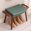 CHICKEN Shoe Bench Solid Wood Small Stool Home Low Stool Creative Stool Changing Shoe Stool Living Room Chair Small Bench Footstool Shoe Shelf for Entryway (Color : A, Size : Small) view 4