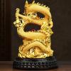 WXMYOZR Chinese Feng Shui Dragon Statue,2024 New Year Dragon Ornaments for Home Store and Office Decor Attract Wealth and Good Luck,10in view 3