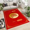 ERAYNA Chinese Character Red Dragon Collection Area Rugs, Classic Eastern Tradition Indoor Non-Slip Kids Rug, Upholstery Rug with Non-Slip Backing for Kids Boys Girls Bedroom Living Dining 3ftx4ft view 3