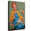 1940s Pin-Up Girl Rosie The Riveter Welding Lunch Picture Poster Modern Family Bedroom Office Background Wall Art HD Picture Canvas Printing Artwork Decor Posters (0812inch-No Framed) view 1