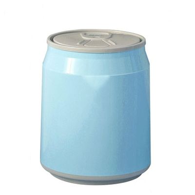 Kitchen Garbage Can Plastic Round Trash Cans, Beverage Cans, Bathroom Waste Paper Baskets, Powder Room Garbage Storage Containers, Kitchen Compost Bins Office Trash Can ( Color : Blue , Size : Large )