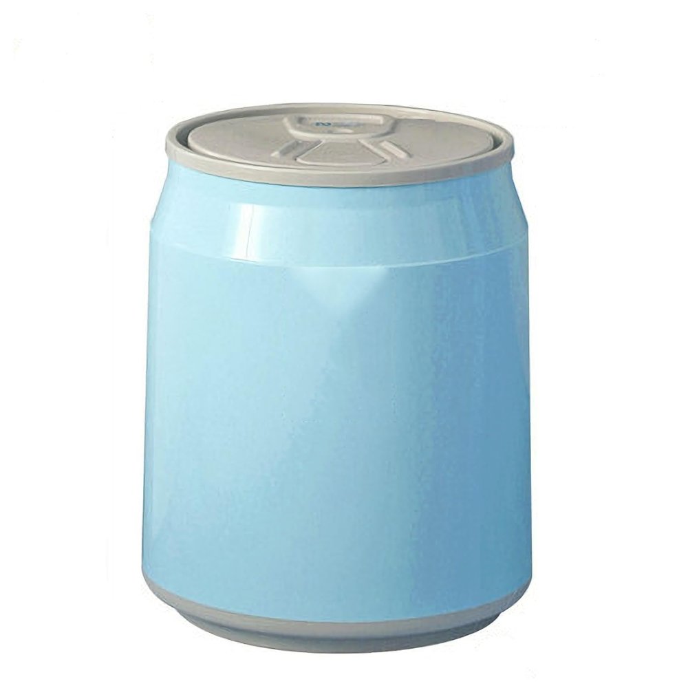 Kitchen Garbage Can Plastic Round Trash Cans, Beverage Cans, Bathroom Waste Paper Baskets, Powder Room Garbage Storage Containers, Kitchen Compost Bins Office Trash Can ( Color : Blue , Size : Large )