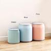 Kitchen Garbage Can Plastic Round Trash Cans, Beverage Cans, Bathroom Waste Paper Baskets, Powder Room Garbage Storage Containers, Kitchen Compost Bins Office Trash Can ( Color : Blue , Size : Large ) view 4